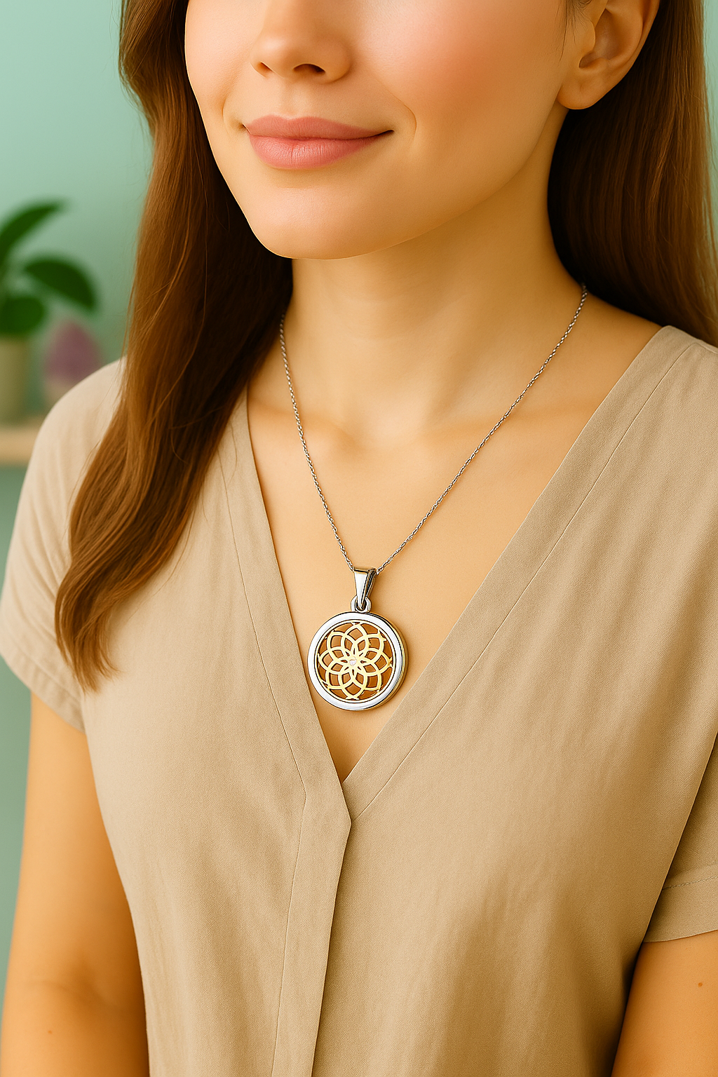 CalmAura Aromatherapy Necklace